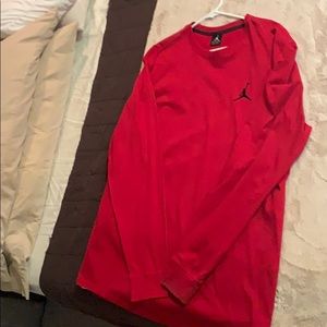Men’s red long sleeve